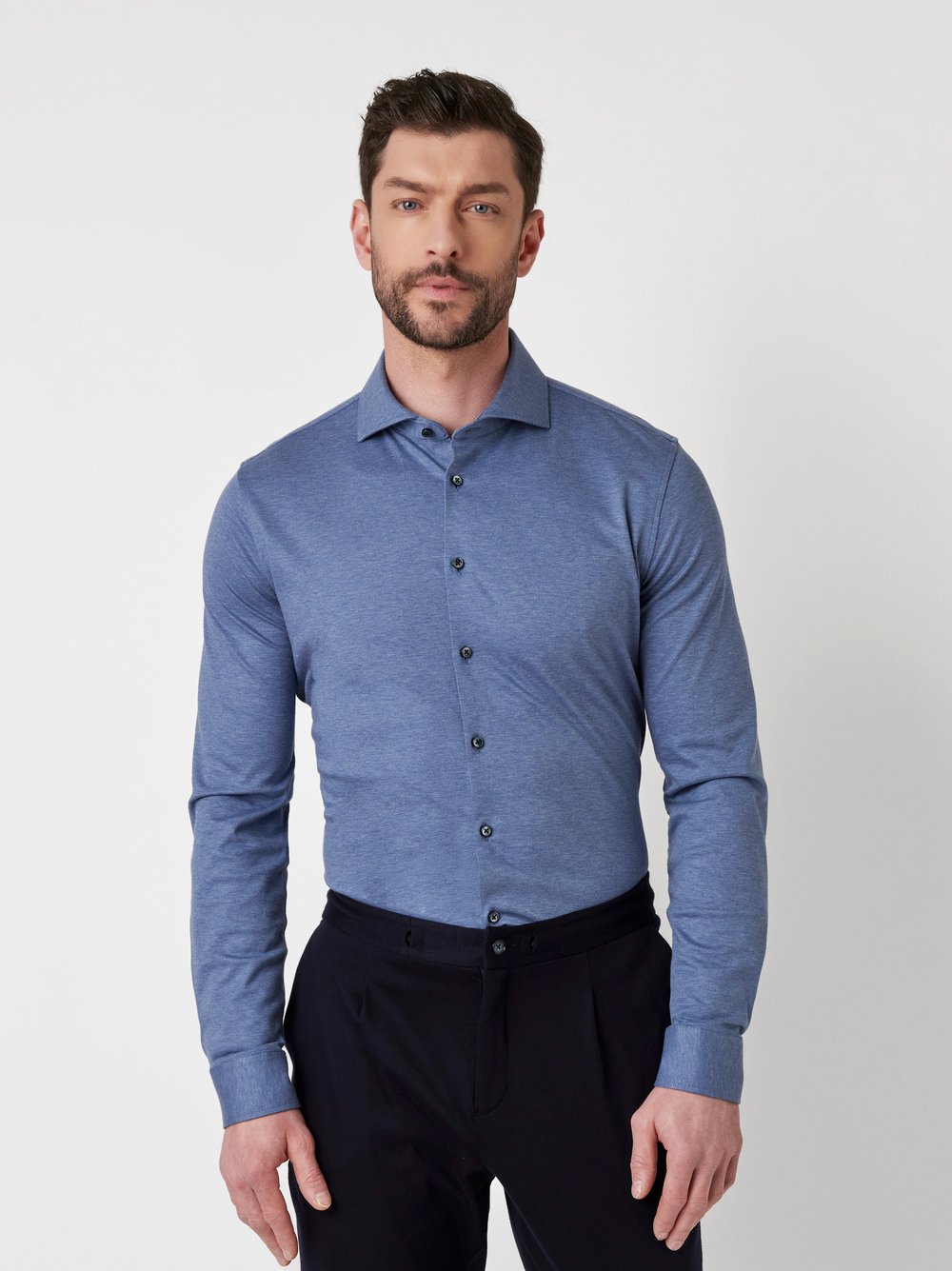 Shirt | Style »Luxury Hai« blue melange