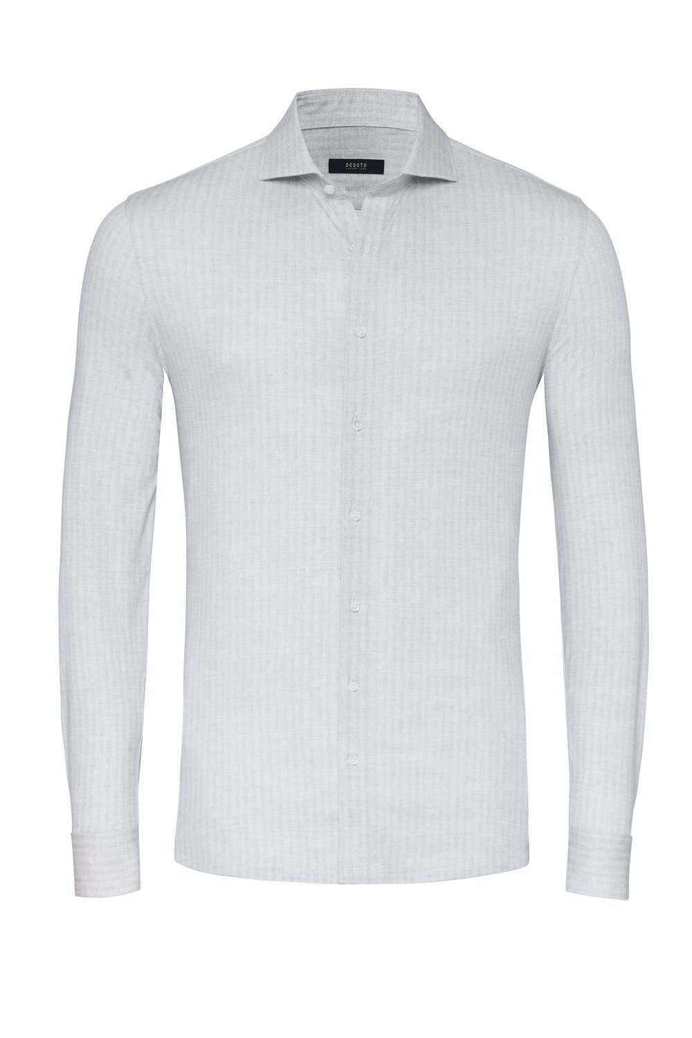 Shirt Luxury Hai light grey linen herringbone hollow Shirt Luxury Hai light grey linen herringbone hollow