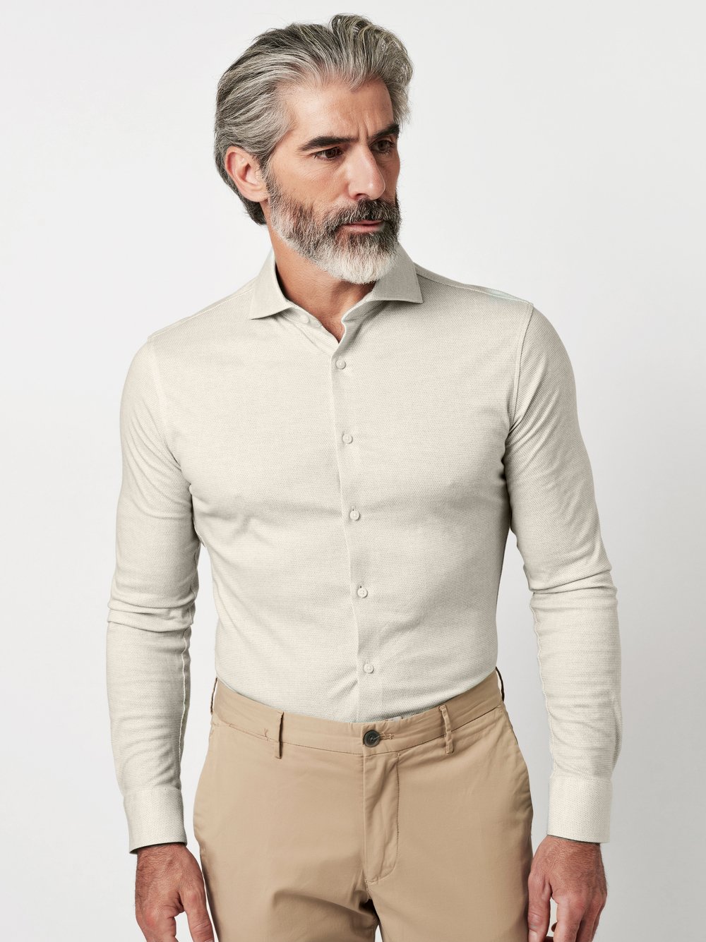 Shirt Luxury Hai seashell minimal dots front view Shirt Luxury Hai seashell minimal dots front view