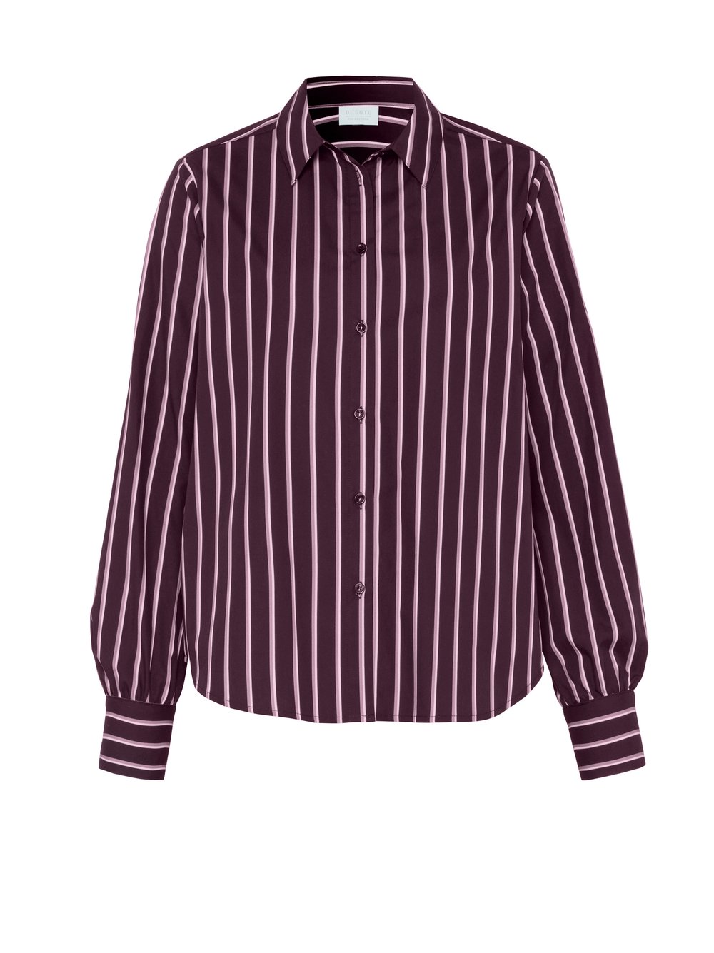 Bluse | Style »Lizzy« striped burgundy rosé