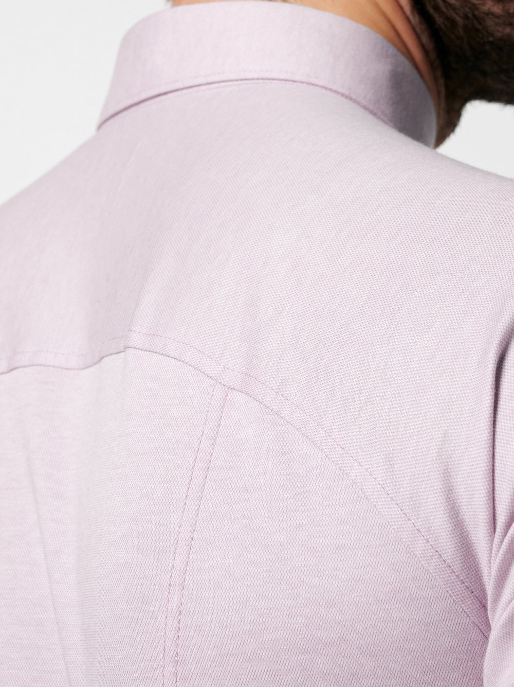 Hemd Casual Kent soft mauve pique Detailansicht