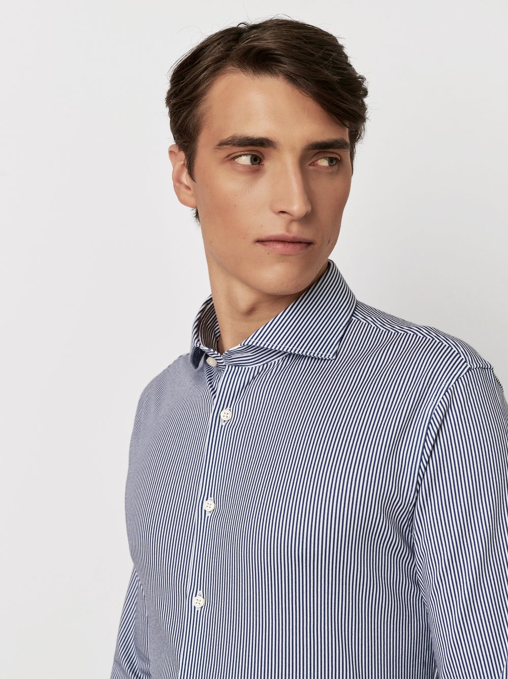 Hemd Essential Hai navy stripe Detailansicht Hemd Essential Hai navy stripe Detailansicht