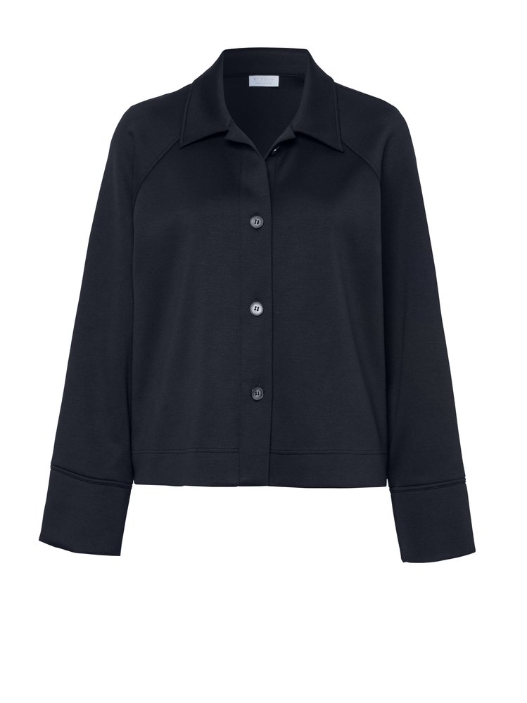 Womens blouse Sina in navy, product view