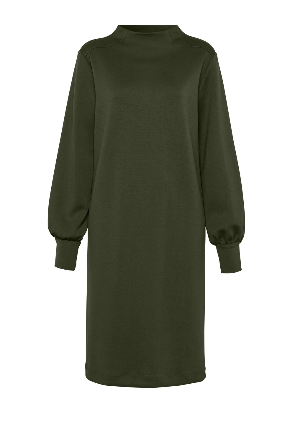 Dress Nadine dark green hollow