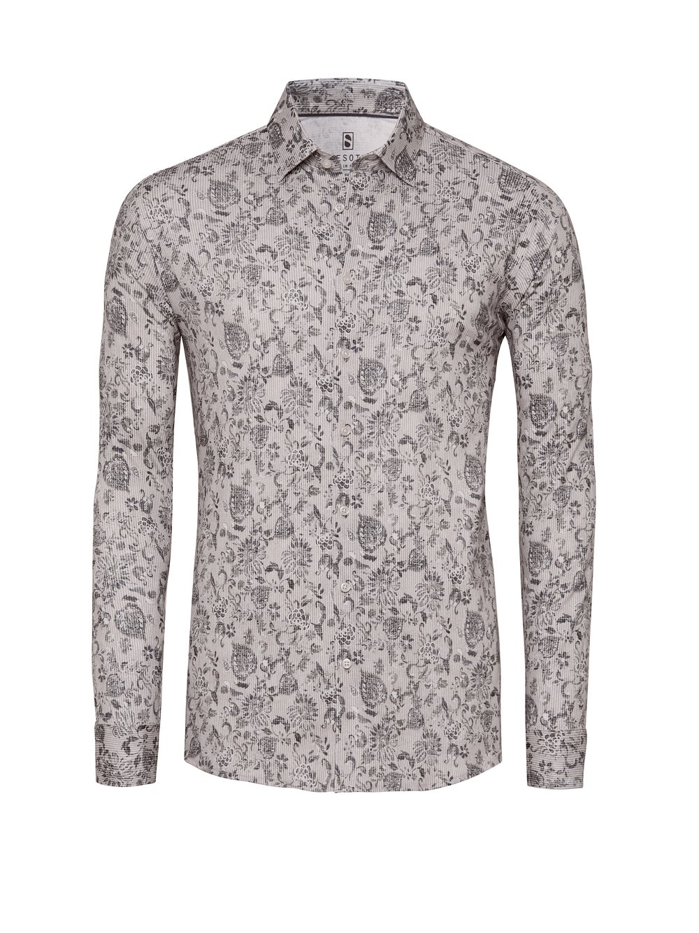 Hemd Casual Kent sand flower corduroy Freisteller