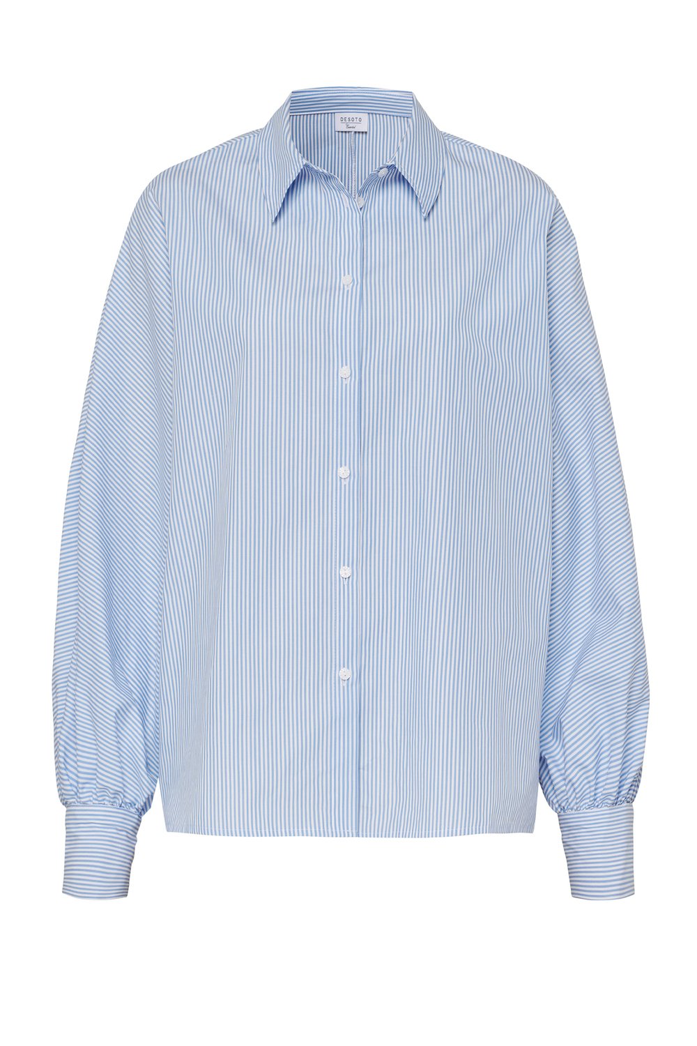 Bluse Lou light blue stripes Freisteller Bluse Lou light blue stripes Freisteller