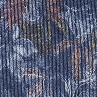 blue flower corduroy