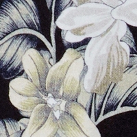 Color swatch of pants in pastel green flowers