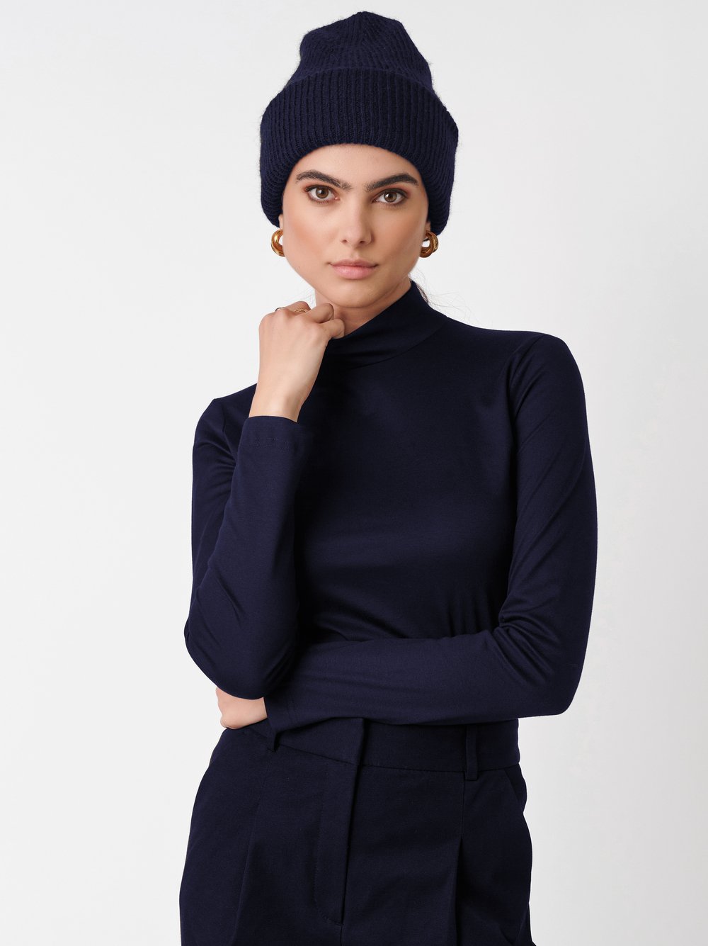 Pullover Anna navy Vorderansicht