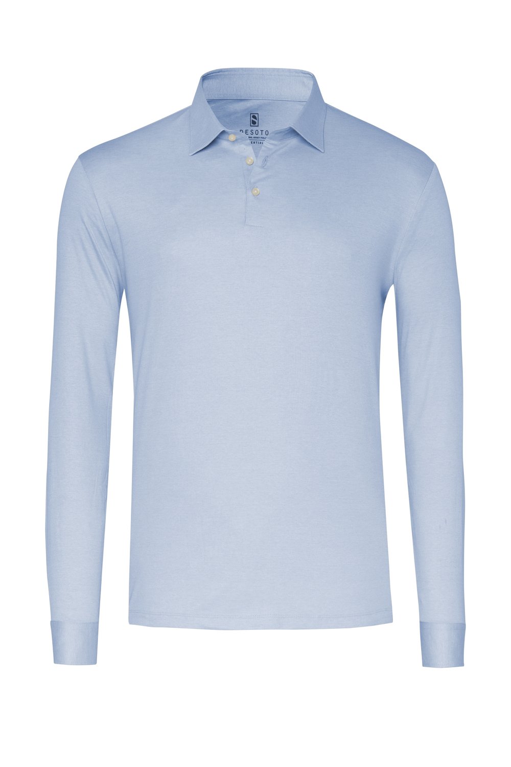 Polo Essential Polo Kent light blue pique hollow