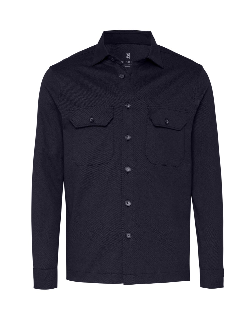 Herrenhemd Casual Overshirt Kent in dark navy twill, freigestellte Produktansicht