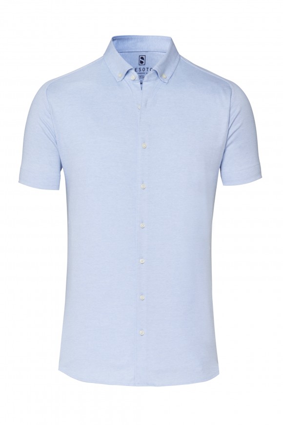 Jersey shirt »Modern Button Down« light blue